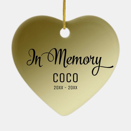 永遠に我々のハートでペットのメモリの損失 セラミックオーナメント (裏面)