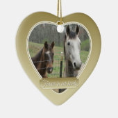 永遠に我々のハートでペット記念碑 セラミックオーナメント (右)