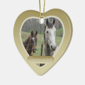 永遠に我々のハートでペット記念碑 セラミックオーナメント (左)