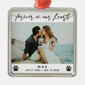 永遠に我々のハートで愛人トリビュート写真 メタルオーナメント (正面)