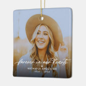 永遠に我々のハートで2-Photo記念碑 セラミックオーナメント (左)