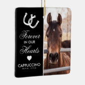 永遠に我々のハートの中で馬記念記念の記念 セラミックオーナメント (右)