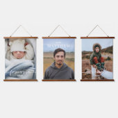 永遠に我々のハートの名前3 Photo Memorial 吊り下げ型タペストリー (トリプル)