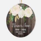 永遠に我々のハートパーソナライズされた素朴記念 セラミックオーナメント (左)