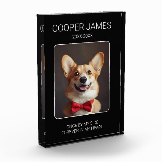 永遠に我々のハートペットロス記念記念キープサケ フォトブロック (左)