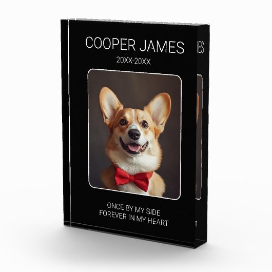 永遠に我々のハートペットロス記念記念キープサケ フォトブロック (右)