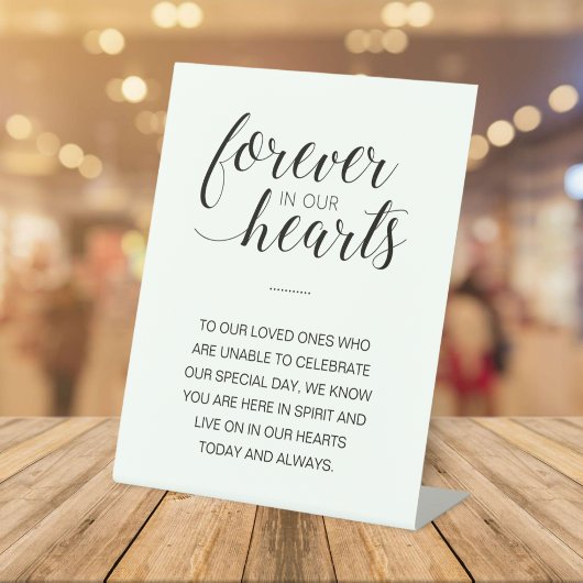 永遠に我々のハートメモリアル結婚 台座サイン