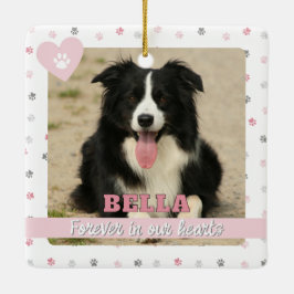永遠に我々のハートレインボーブリッジペットロス セラミックオーナメント