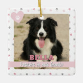 永遠に我々のハートレインボーブリッジペットロス セラミックオーナメント (正面)