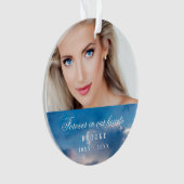 永遠に我々のハート写真の青空 オーナメント (正面)