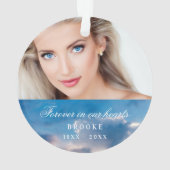 永遠に我々のハート写真の青空 オーナメント (裏面)