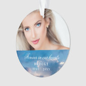 永遠に我々のハート写真の青空 オーナメント (正面)