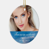 永遠に我々のハート写真の青空 セラミックオーナメント (右)