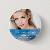 永遠に我々のハート写真の青空 缶バッジ (正面)