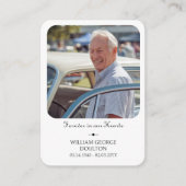 永遠に我々のハート写真追悼配布資料カード エンクロージャーカード (正面)