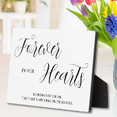 永遠に我々のハートTabletopプラークとイーゼル フォトプラーク