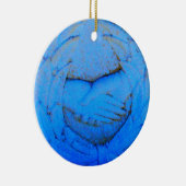 永遠に手を握り締めた友人 セラミックオーナメント (右)