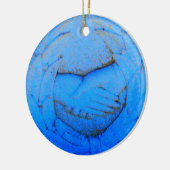 永遠に手を握り締めた友人 セラミックオーナメント (左)