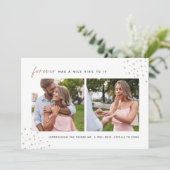 永遠に星を出す | 2フォト婚約 案内状 (スタンド正面)