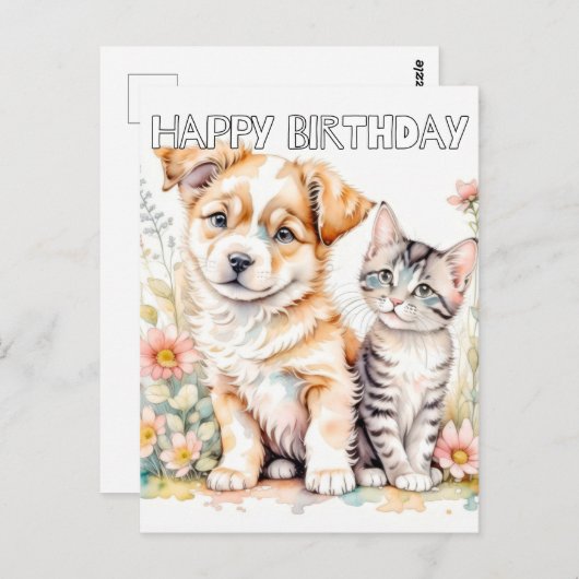 永遠に最高の愛らしい友人 ポストカード (正面/裏面)