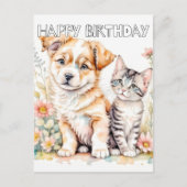 永遠に最高の愛らしい友人 ポストカード (正面)