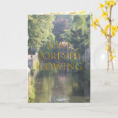 永遠に流れる愛 カード (黄色い花)