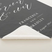 永遠に灰色の書道結婚の贈り物 シェルパブランケット (3/4)