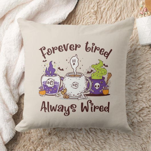 永遠に疲れて、常に有線 クッション (ブランケット)