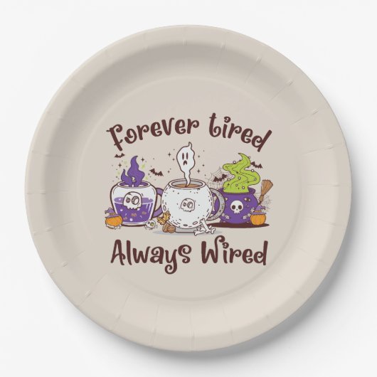 永遠に疲れて、常に有線 ペーパープレート (正面)