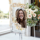 永遠に私たちのハートでフローラ写真葬儀へようこそ アクリルサイン