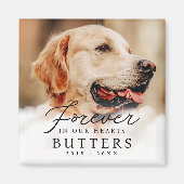 永遠に私たちのハートでペット記念モダン写真 マグネット (正面)