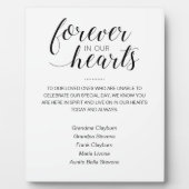 永遠に私たちのハートでメモリアルの名結婚前 フォトプラーク (正面)