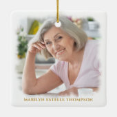 永遠に私たちのハートでメモリアル2金ゴールド セラミックオーナメント (裏面)