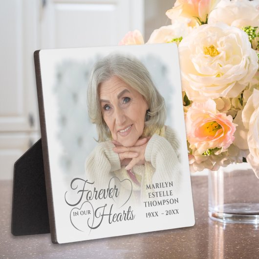 永遠に私たちのハートでメモリアル2 Photo Silver Gray フォトプラーク