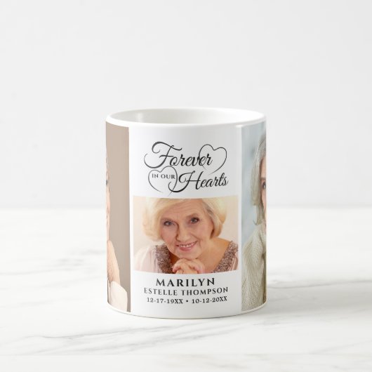 永遠に私たちのハートでメモリアル3 Photo Keepsake コーヒーマグカップ (中央)