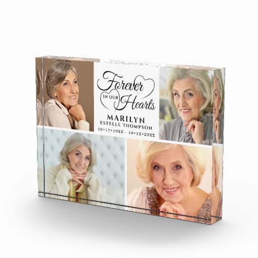 永遠に私たちのハートでメモリアル4写真記念 フォトブロック (右)