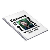 永遠に私たちのハートで悲しみ愛するメモリーフォト ノートブック (右側)