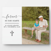 永遠に私たちのハートで愛するメモリ写真 フォトプラーク (正面)