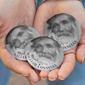 永遠に私たちのハートで記念葬儀を写真 缶バッジ