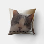 永遠に私たちのハートで2写真名キャットドッグペット クッション (裏面)