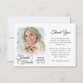 永遠に私たちのハートで2枚の写真 サンキューカード (正面)