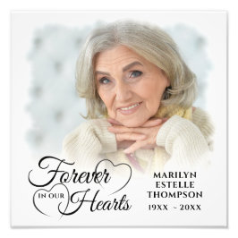 永遠に私たちのハートで2枚の写真 フォトプリント           