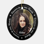 永遠に私たちのハートで2 Photo Keepsakeメモリアル セラミックオーナメント (左)