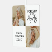 永遠に私たちのハートで4Photo Memorial メタルオーナメント (正面左)