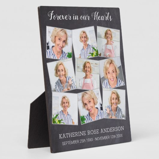 永遠に私たちのハートで9フォトコラージュ記念 フォトプラーク (側面)