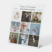 永遠に私たちのハートで9フォトコラージュ記念 台座サイン (正面)