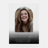 永遠に私たちのハートでArch写真の葬儀へようこそ アクリルサイン (正面)