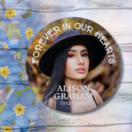 永遠に私たちのハートのカスタム写真ボタン 缶バッジ