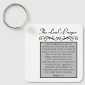 永遠に私たちのハートの中で主の祈りの言葉 キーホルダー (正面)