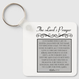 永遠に私たちのハートの中で主の祈りの言葉 キーホルダー